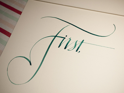 Fancier First calligraphy higgins ink lettering metal nibs