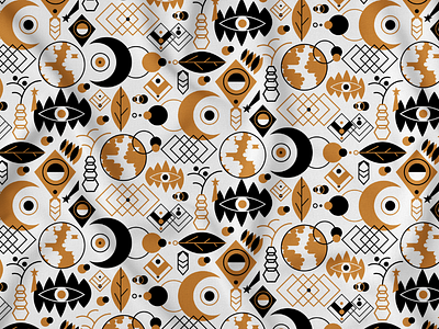 Boho Mystical Seamless Pattern