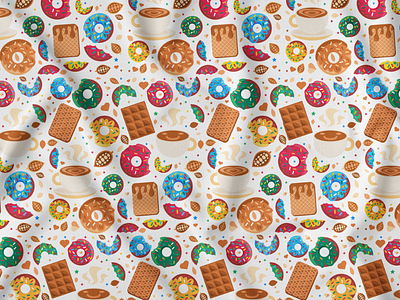 Sweet Chocolate Donut Pattern