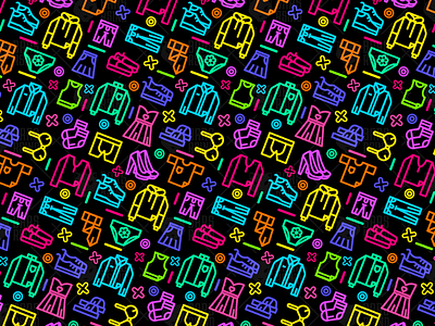 Neon Clothes Pattern