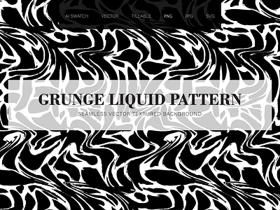Liquid Seamless Pattern acrylic black blurry chaotic ink paint pattern seamless sloppy smear smudge twisted