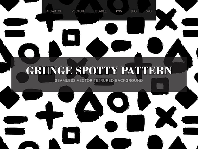 Grunge Memphis Seamless Pattern black doodle grunge memphis ornament package pattern print seamless template textile wrapping