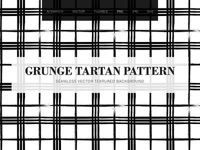 Black Grunge Spotty Seamless black cell drawn grid grunge hand napkin pattern scottish seamless tablecloth tartan