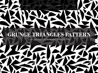 Grunge Triangles Seamless Pattern brush freeform grunge pattern print seamless shape spotty strokes textile triangle triangular