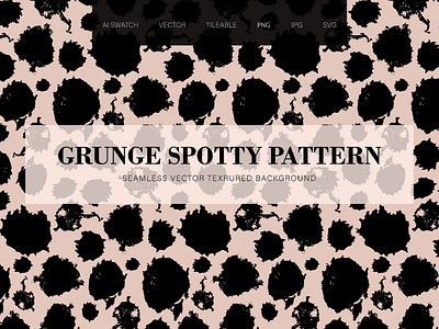 Wild Animal Spotty Seamless Pattern