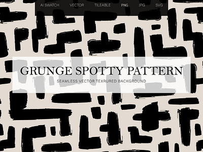 Grunge Spotty Labyrinth Seamless Pattern