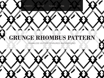 Grunge Rhombus Seamless Pattern blotch grain grunge ink messy oil painting paint pattern rhombus seamless seamless pattern stained
