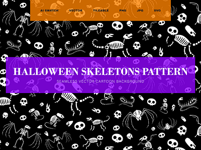 Halloween Skeletons Pattern