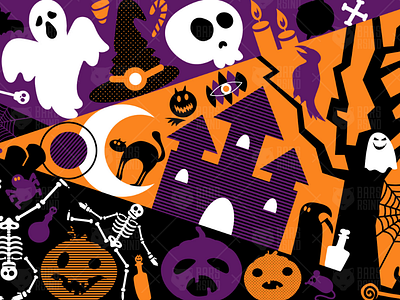 Halloween Popart Illustration