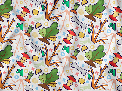 Organic Waste Seamless Pattern