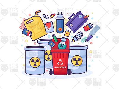 Hazardous Waste Recycling Container
