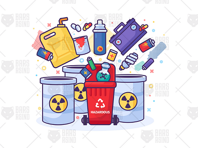 Hazardous Waste Recycling Container