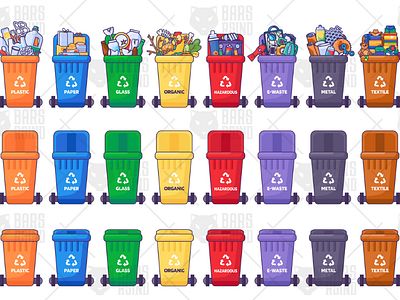 Sorting Waste Bins