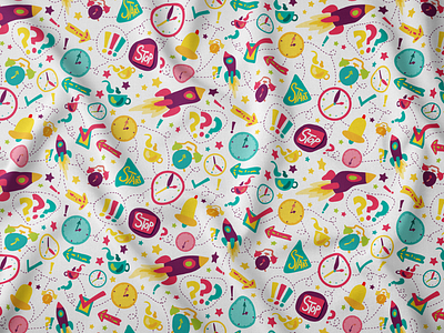 Time Business Management Seamless Pattern