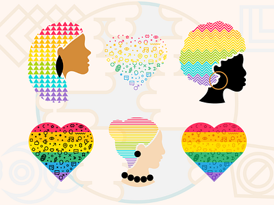 Pride Hearts And People Set