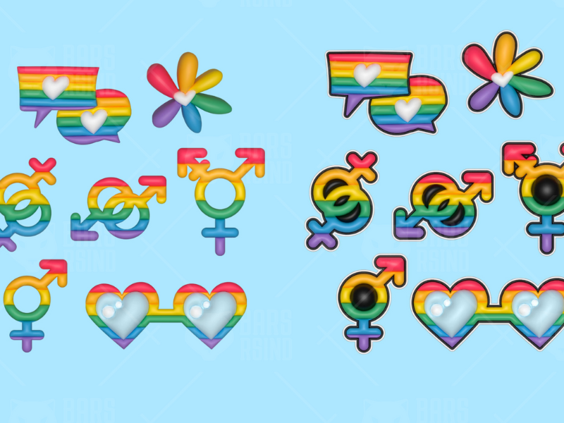 3D Pride Stickers by barsrsind on Dribbble