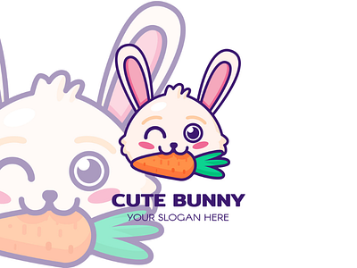 Rabbit Holding Carrot Logo