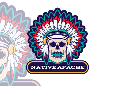 Native American Skull Logo