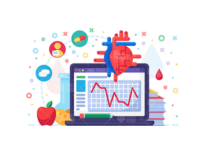 Cardiology Research Illustration