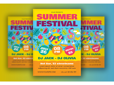 Summer Party Festival Poster