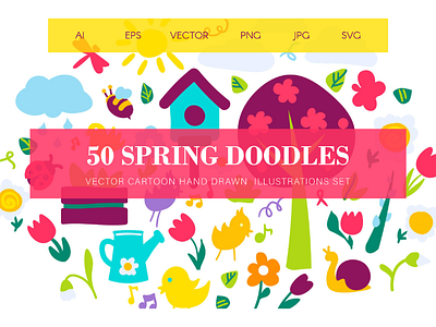 Spring Doodles Set