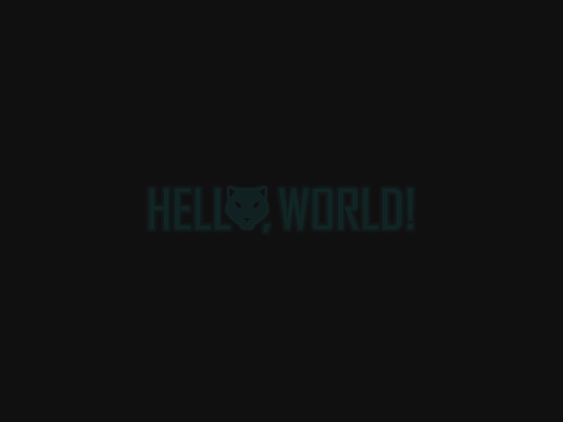 Hello, World! ae after animation current design effects electricity gif glow hello motion showreel