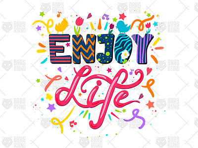 Enjoy Life enjoy happy leisure lettering life live optimism positive relax rest sticker vacation