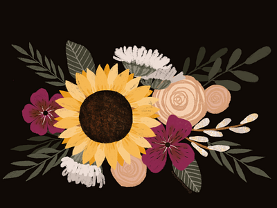 Floral Card Illustration