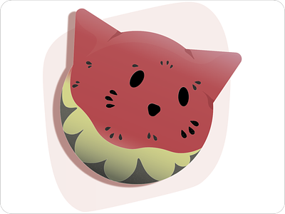 Catmelon! design graphic design illustration illustrator vector wallpaper