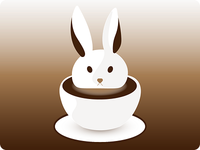 Bunny Bean color design food graphic design illustration logo vector wallpaper