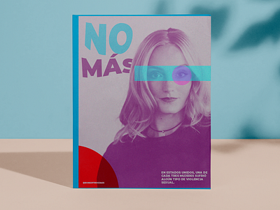 Magazine Cover - "NO MÁS" design diseño gráfico magazine cover