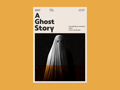 A Ghost Story - Movie Poster a ghost story design graphic design movie movie poster poster poster design print