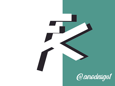 MONOGRAMA F K art branding design graphic design illustration illustrator logo typography vector website