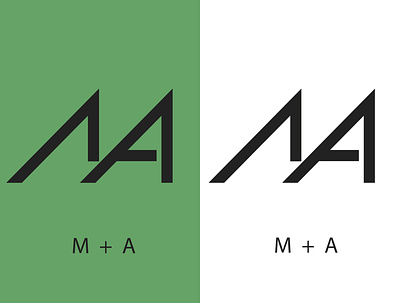 Monograma M + A branding design digitalart graphic design illustration illustrator logo logodesign logotipos mexico monogram logo typography