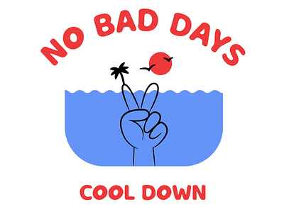 No Bad Days aloha apparel apparel design branding california clothing design design illustration island art island time logo no bad days surf clothing