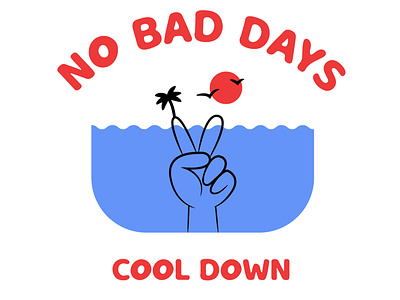 No Bad Days aloha apparel apparel design branding california clothing design design illustration island art island time logo no bad days surf clothing