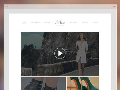 Muse Shop clothes fashion landing product shop thumbnail website