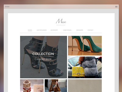 Muse -- work in progress clothes fashion landing product shop thumbnail website