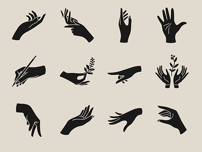Hands icon collection by Laymik