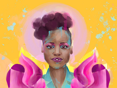 Lupita Portrait design digital art illustration