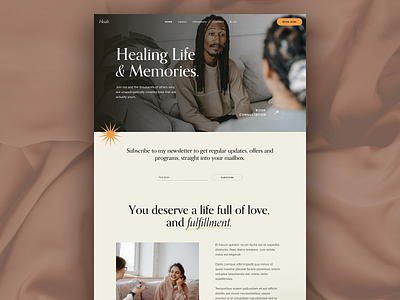 Psychologist Website Header Exploration