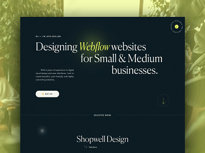 Web Designer Portfolio Website