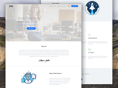 Home Finance Company | Pixlr - HTML Template finance multipurpose template web