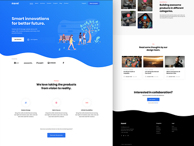 Homepage - Mavel Wordpress Theme