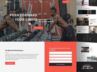 Fitness Landing Page