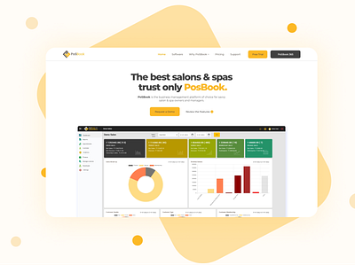 PoSBook - A Salon & Spa Management Application Var 2 design technology uidesign ux webdesign