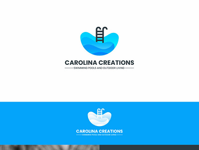 Simple Creative Carolina Creations logo design flat illustration