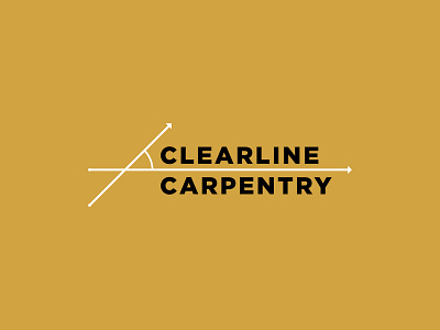 Clearline Carpentry branding design logo