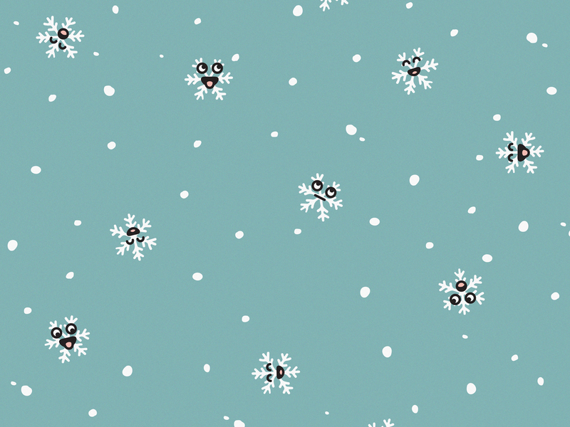 Snowflake Faces design faces illustration snow snowflake winter winter illustration