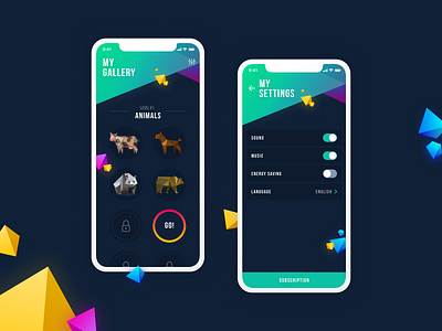 Animals animals casual game graphic design illustration mobile mobile app ui vector